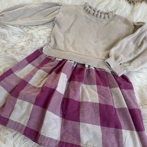 Baby GAP Buffalo Check Sweater Dress size 4